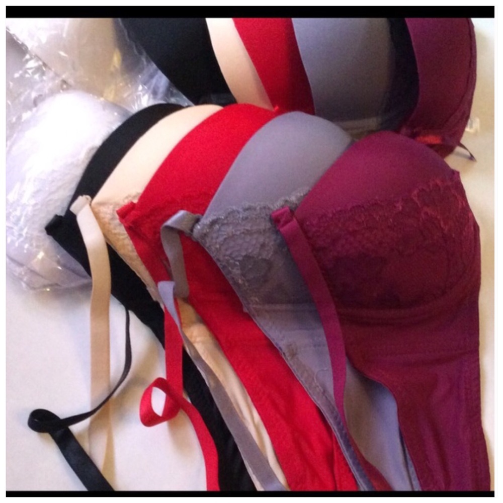 6 Underwire Lace Detail Bra’s